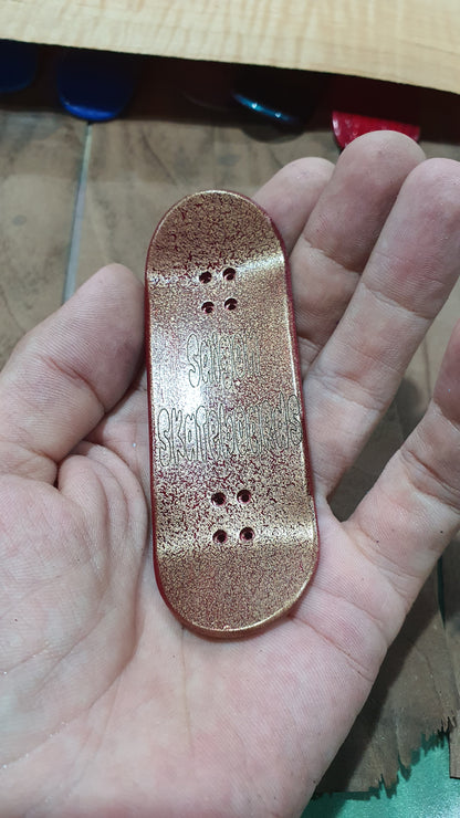 Saigon Skateboards "Dogs" Fingerboard Deck – 5-Ply Canadian Maple 33.3mm Popsicle Medium Concave