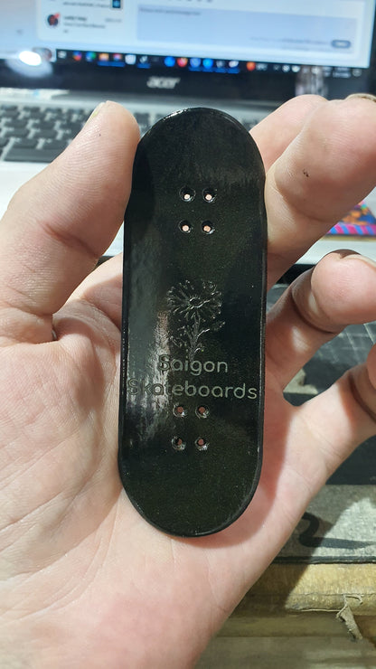 Saigon Skateboards 5-ply Canadian Maple Fingerboard 33mmx97mm Popsicle "Mr Sun"