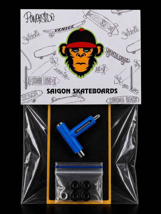 Standard Combo Fingerboard Accessories: Foam + T-Shaped Tool + 70A Bushing (Black, White and Orange)