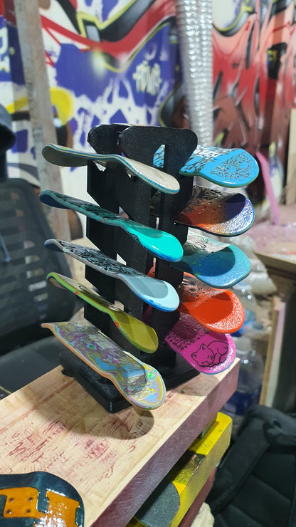 Saigon Skateboards Fingerboard Holder. Holds 10 boards.