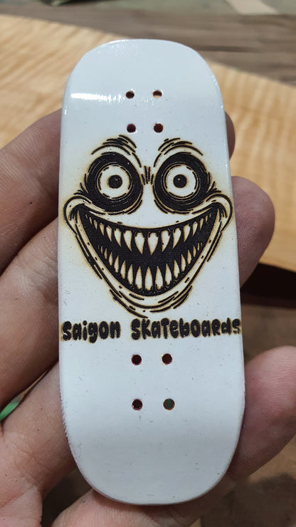Saigon Skateboards "Bird" Fingerboard Deck – 5-Ply Canadian Maple 34mm Boxy Medium Concave