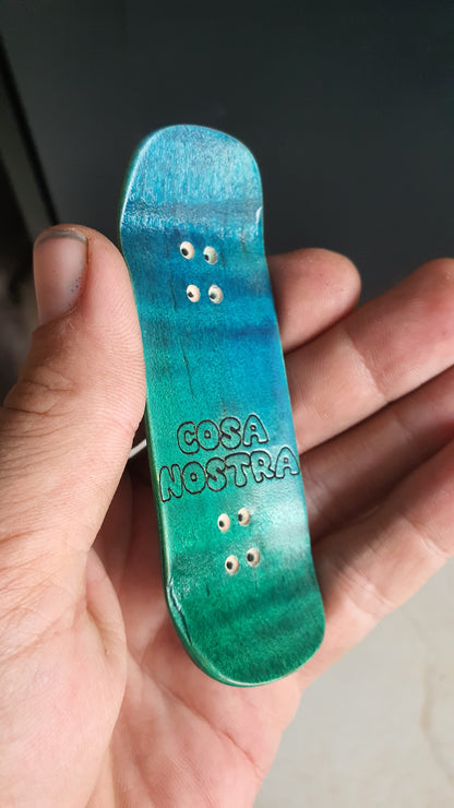 Cosa Nostra - Purple Zebra 34mmx98mm Canadian Maple Fingerboard  Boxy Shape