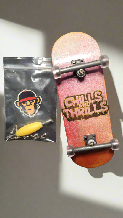Fushia Fingerboard Chill and Thrill to You 32mm*100mm