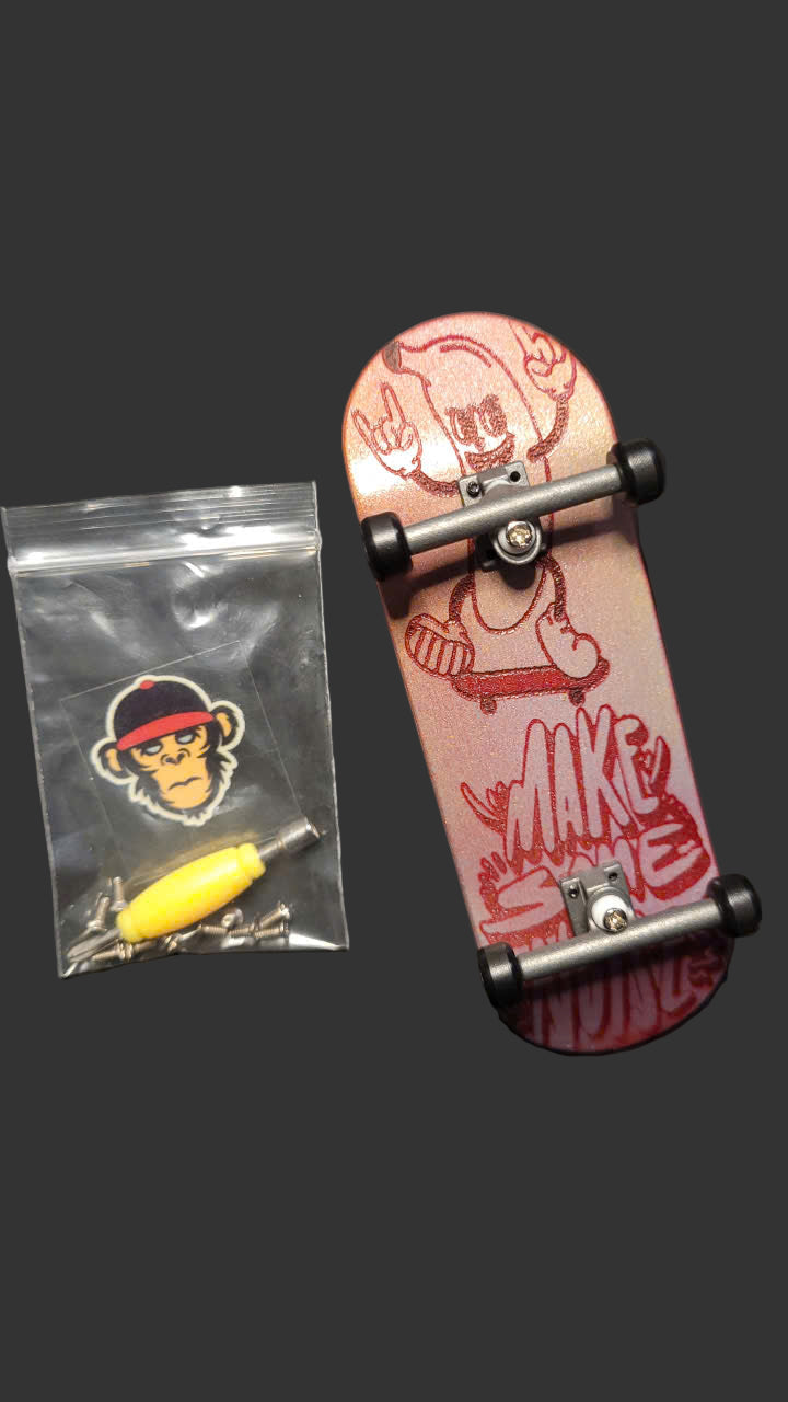 Fushia Fingerboard Make Some Noise to You 32mm*100mm